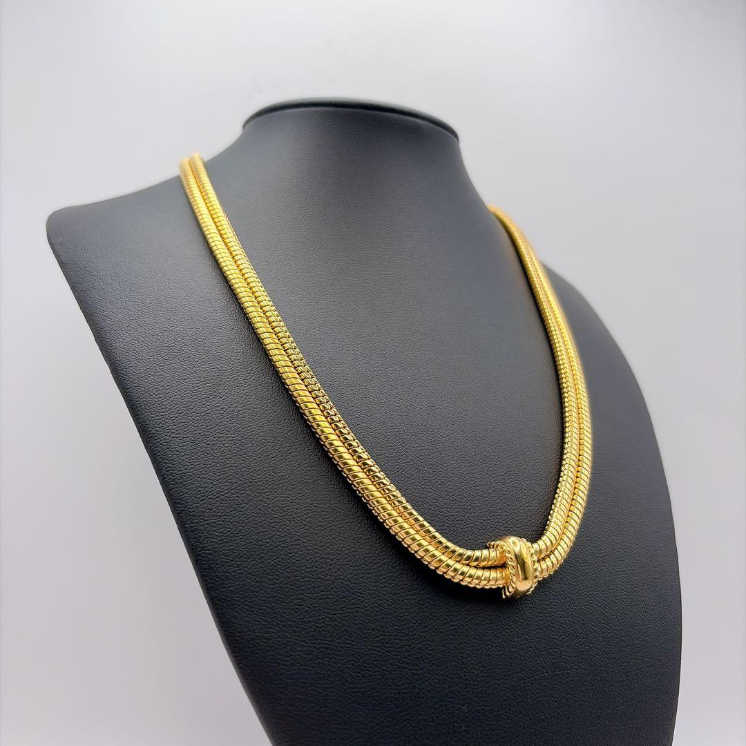 Dior 2連 ゴールド チェーン ネックレス ヴィンテージ