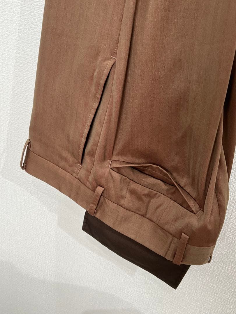 ライトブラウン　ビジネススーツ スーツカンパニー　160cm-8Drop