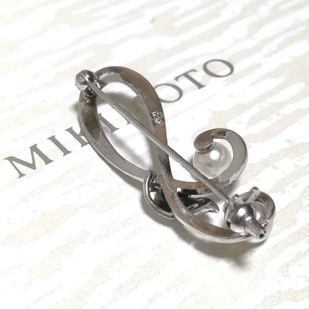 美品♡MIKIMOTO♡ミキモト♡ベビーパール♡ブローチ♡シルバー