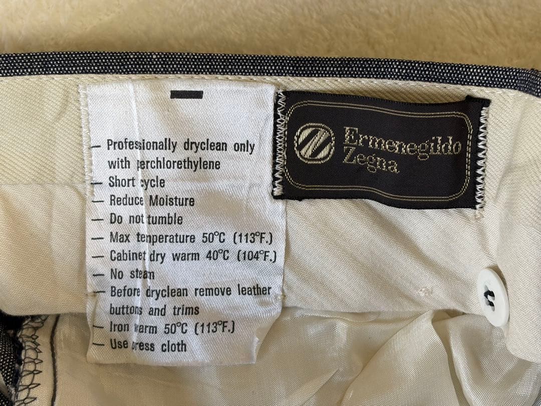 パンツ Old Ermenegildo Zegna Wool Silk Slacks