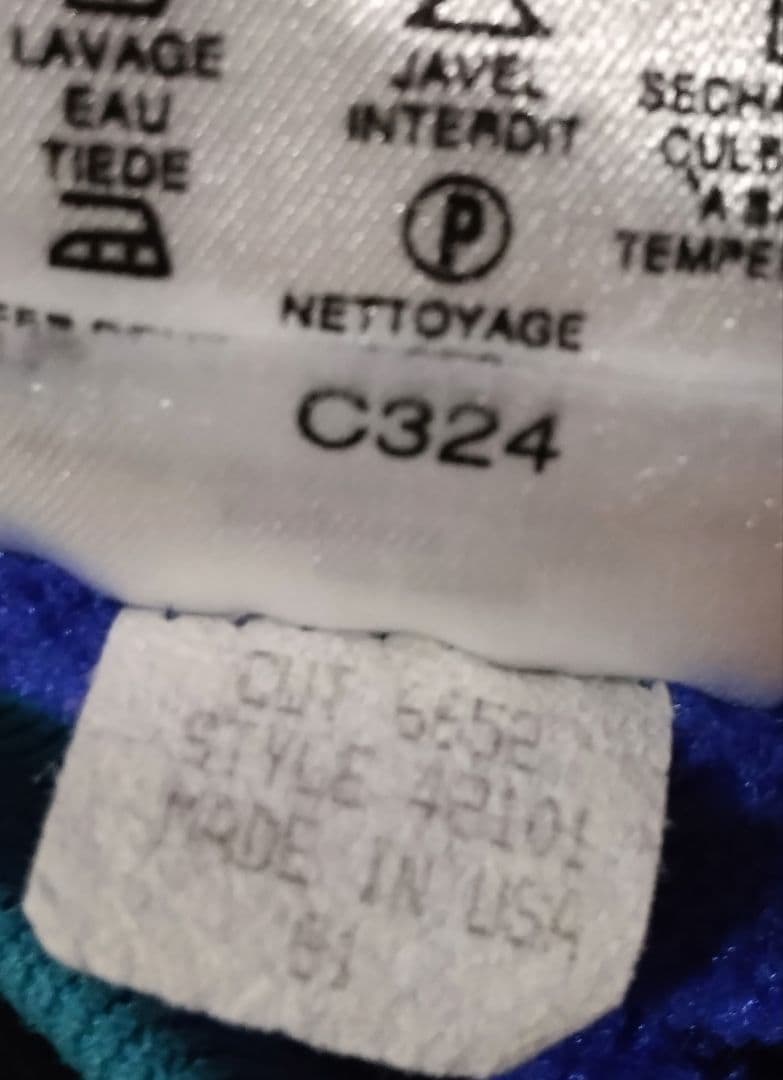 ​【USA製】90s Patagonia シェルドシンチラジャケット L ターコ