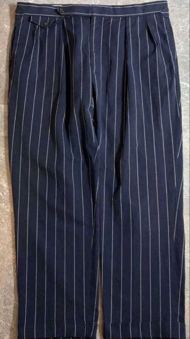 Ralph Lauren 2タック ピンストライプスラックス　ヴィンテージ