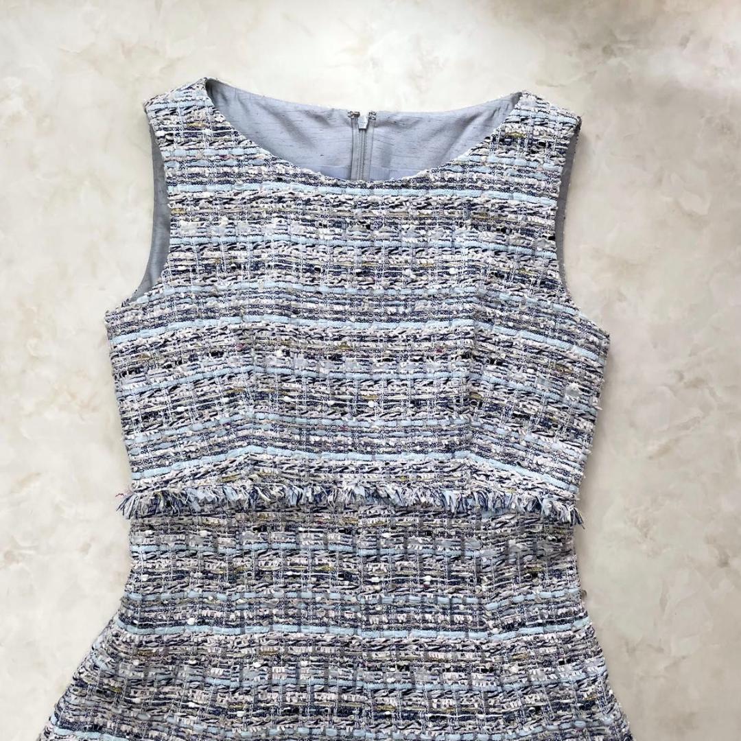 【美品】ANAYI MALHIA KENT ミックスラメツイードワンピース M