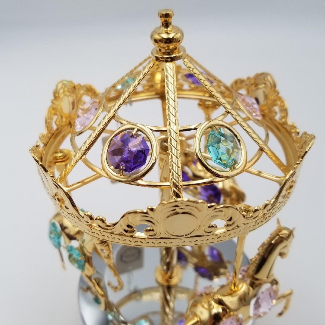 新品未使用 SWAROVSKI スペクトラ オルゴール メリーゴーランド