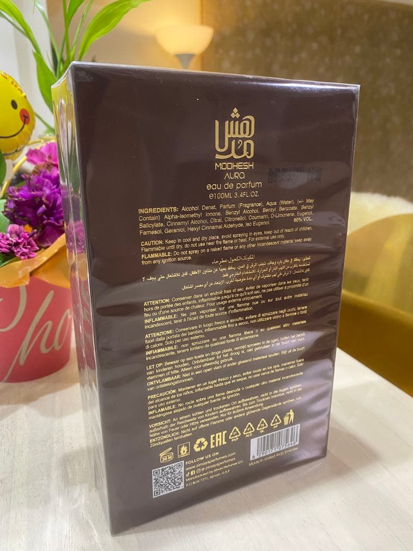 香水(男性用) Afnan Zimaya Modhesh Aura