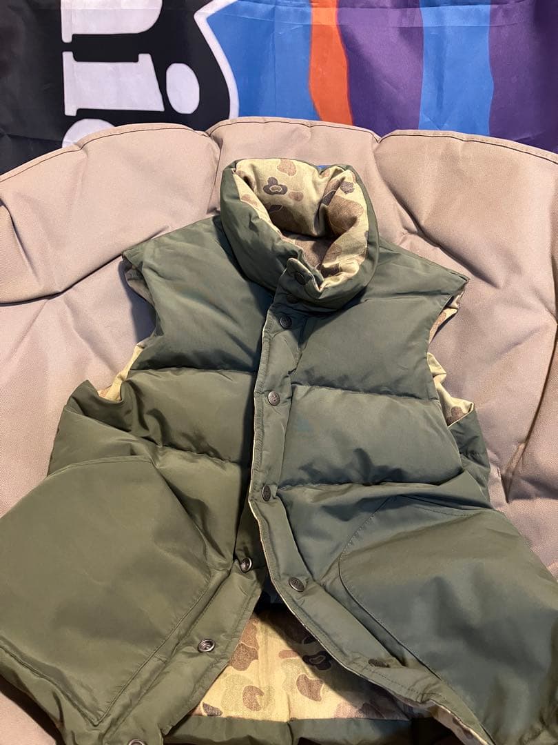 WHITE MOUNTAINEERING×聖林公司 リバーシブルダウンベスト