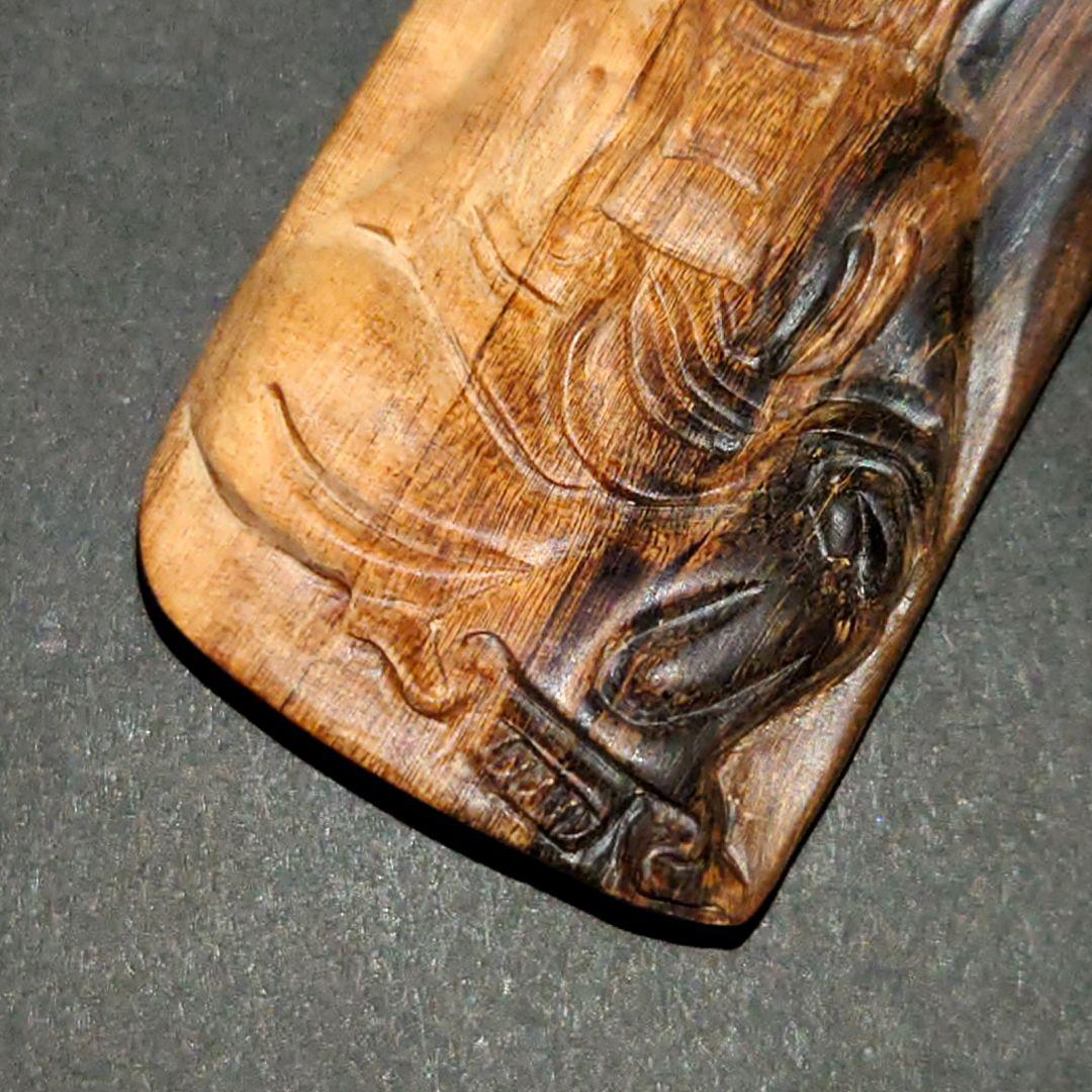 最高品質 天然沈香 彫物 観音細工 約9.1g ネックレストップ 香木