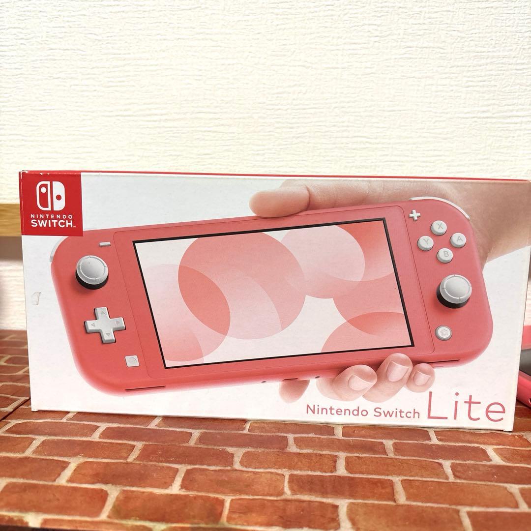 Nintendo Switch lite コーラルピンク　ACアダプター無し