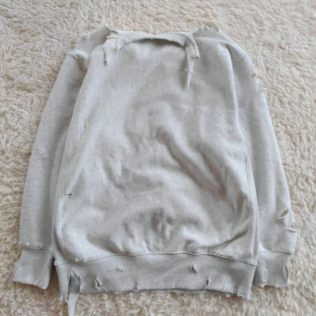 半壊 襤褸 クラッシュ NEW YORK ボロ加工 トレーナー 常田大希 XL