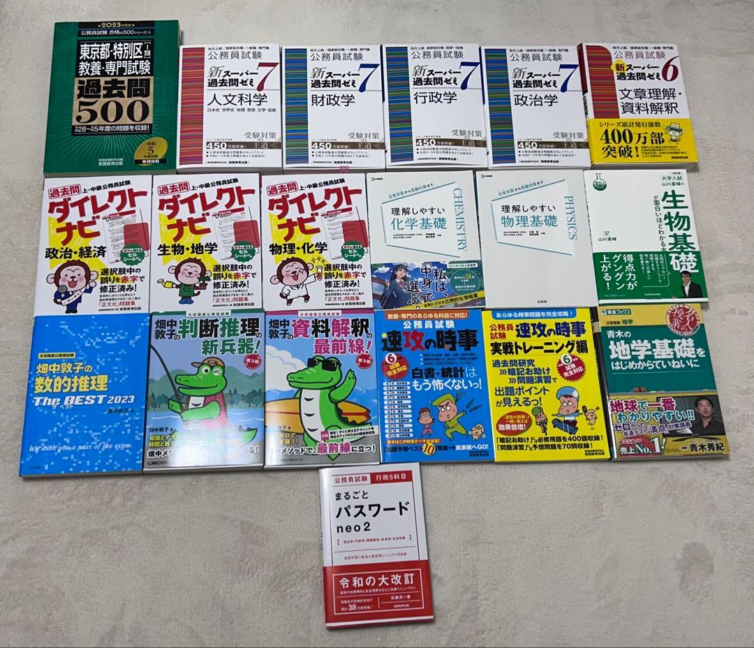 公務員試験 参考書 過去問 東京都庁 Ⅰ類B 1類A 特別区