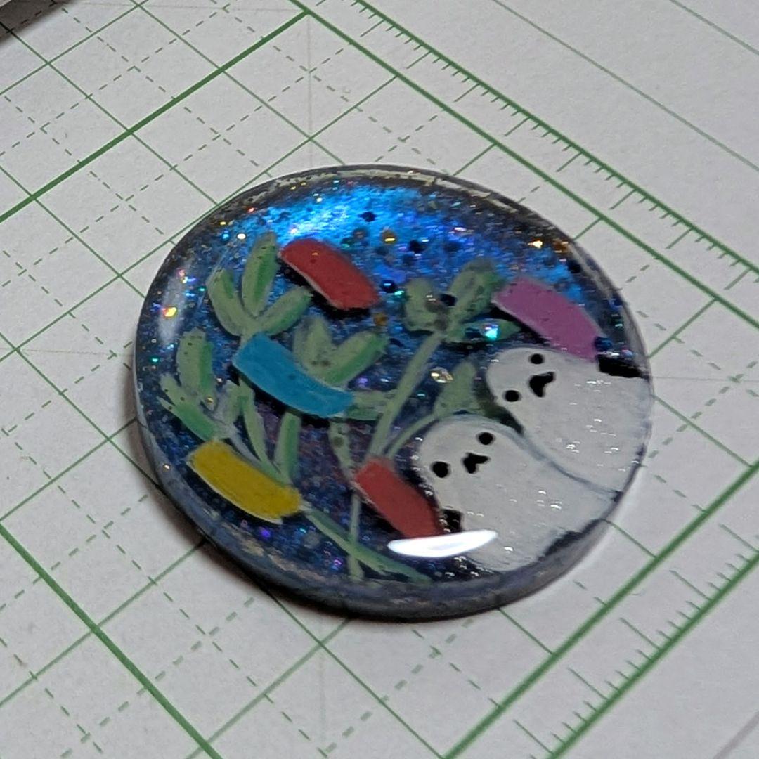 ひまうい様　7.1 シマエナガ　レジンヘアゴム　七夕　短冊