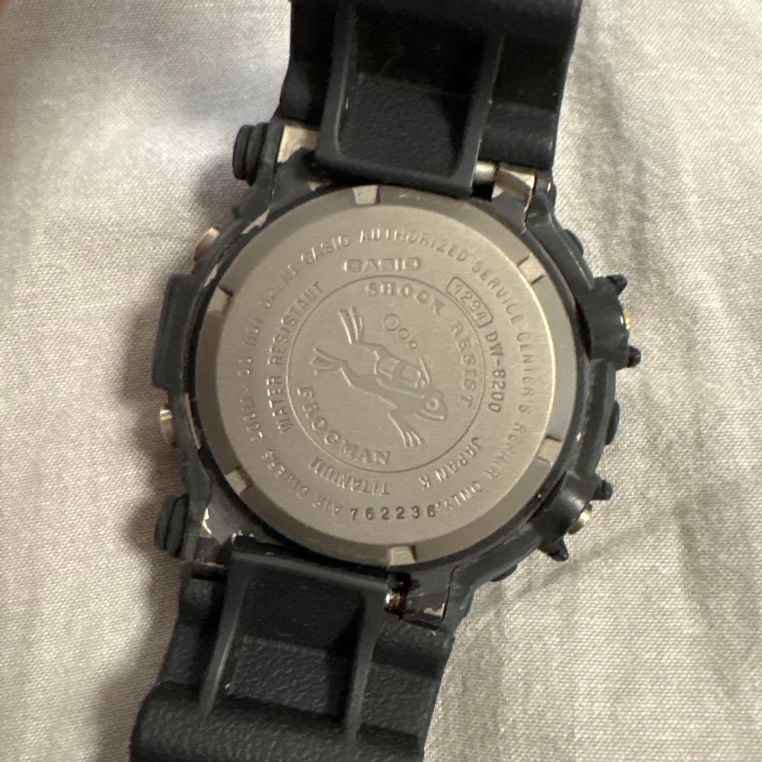 【カスタム品】90s ゴールドチタンフロッグマン 電池なし 一部剥がれあり