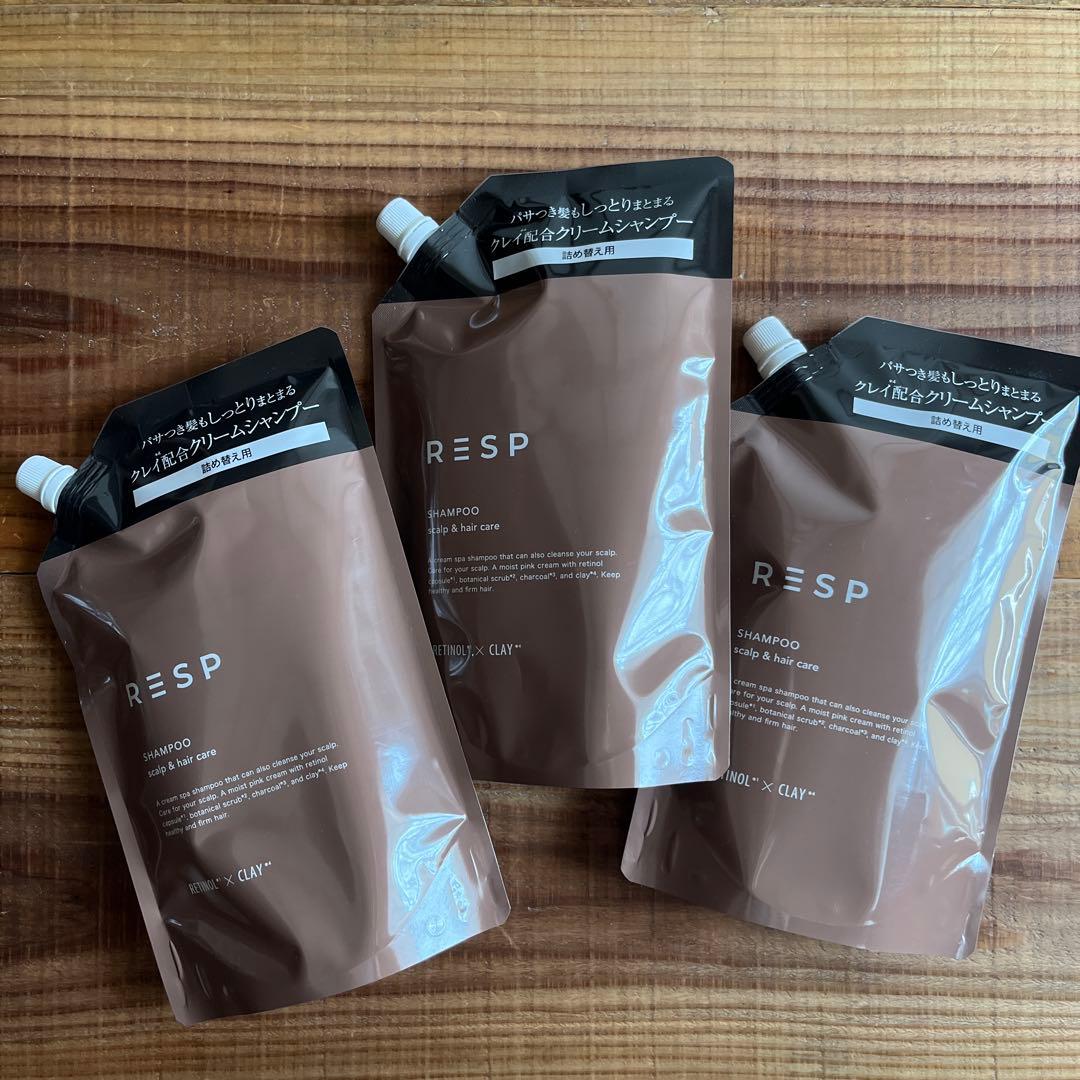 レチスパクリームシャンプー、400gの詰め替え3つ