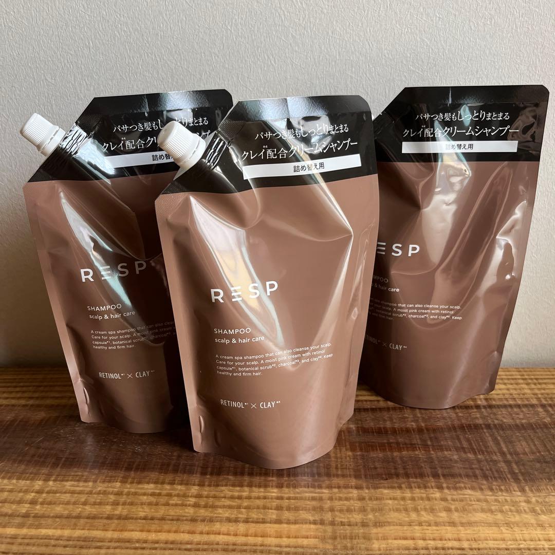 レチスパクリームシャンプー、400gの詰め替え3つ