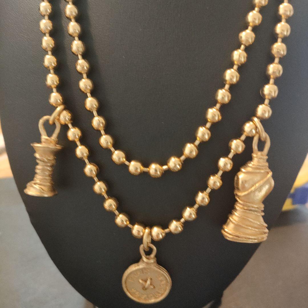 バレンシアガ　BALENCIAGA　チェーンベルト(ゴールド/ヴィンテージ)