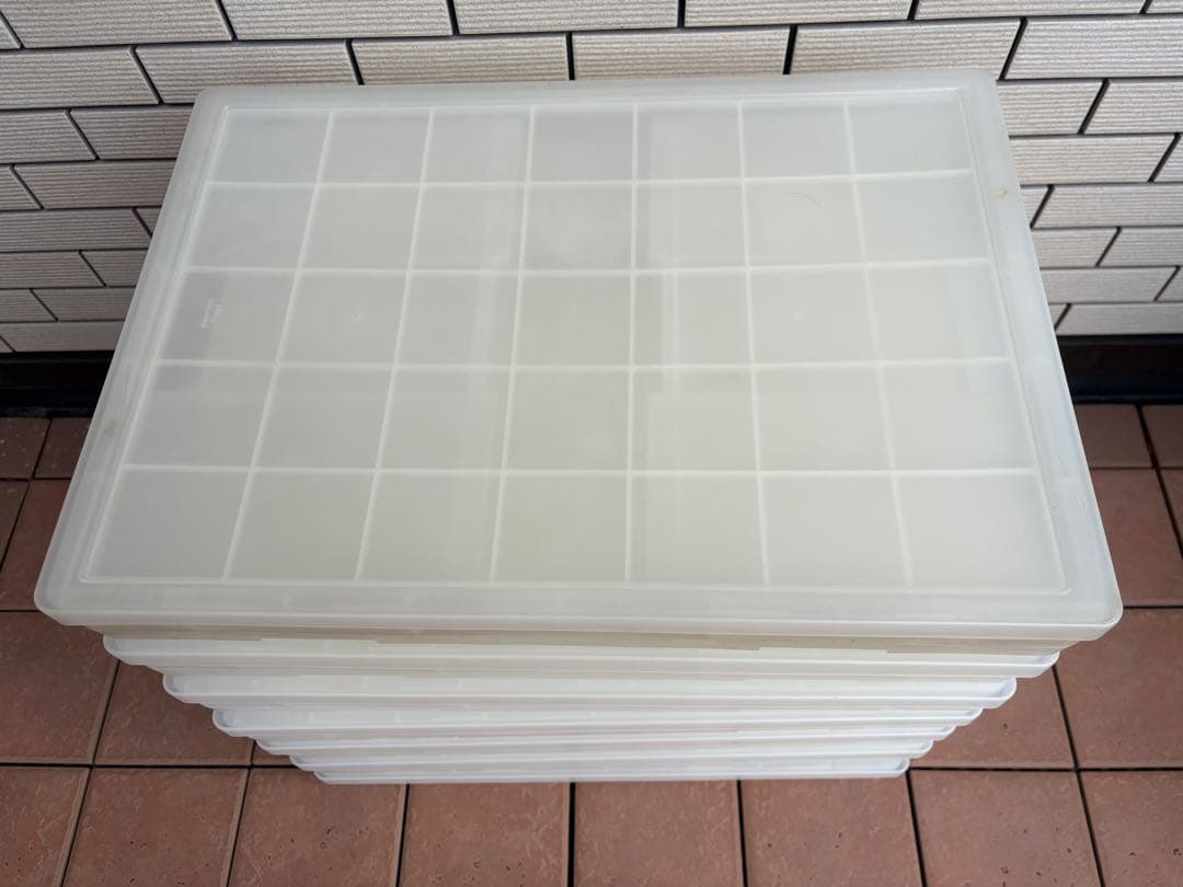 ☆無印良品 ポリプロピレン 収納ボックス 折りたたみ式 大7個 収納用キャスター