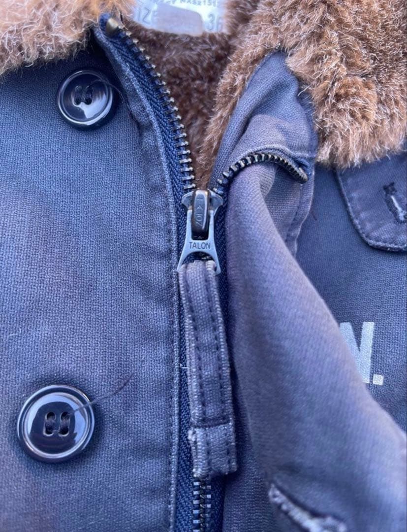 YMCLKY USN N1 デッキジャケット　ネイビー　冬物