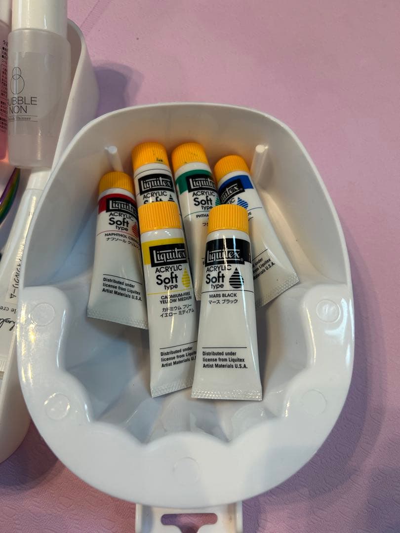 ネイルアート用セット&筆記試験問題5セット1-３級