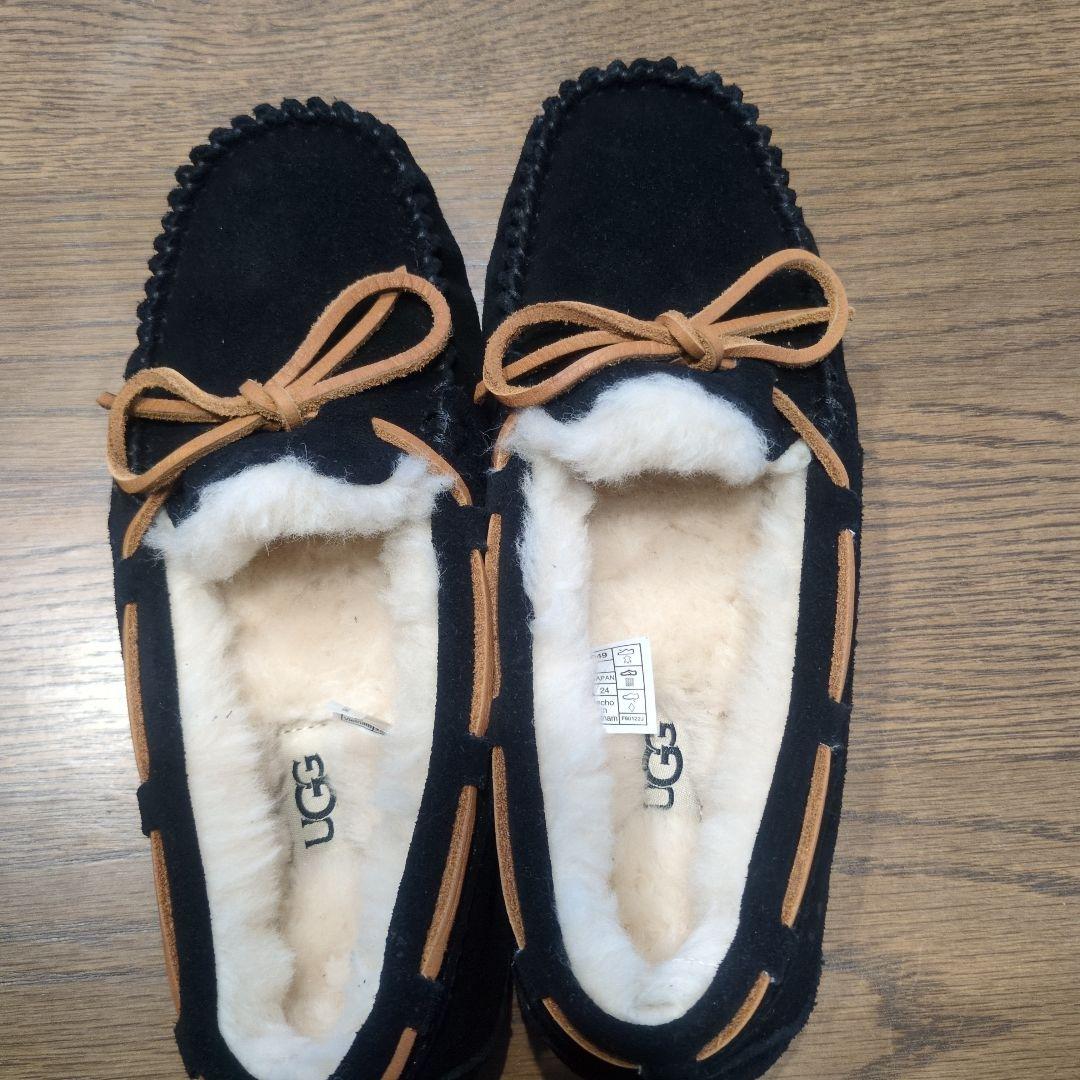 UGG ブラック モカシン 24cm