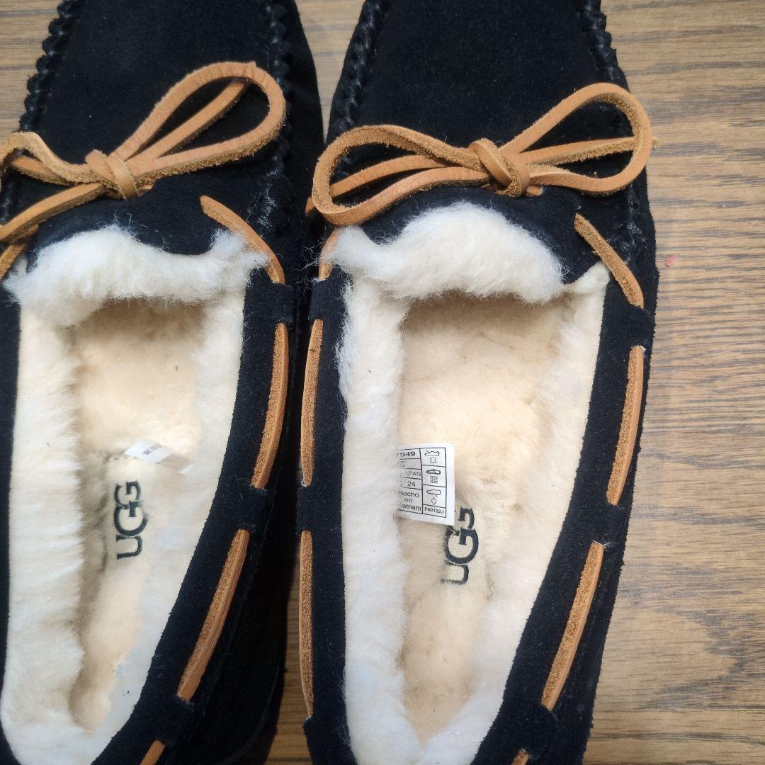 UGG ブラック モカシン 24cm