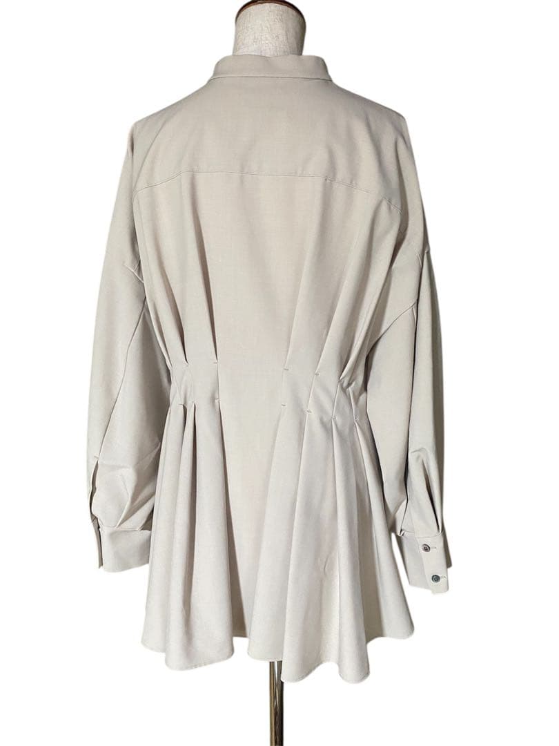 美品✨LE PHIL ル フィル ドライウールブラウス　ベージュ　ナチュラル