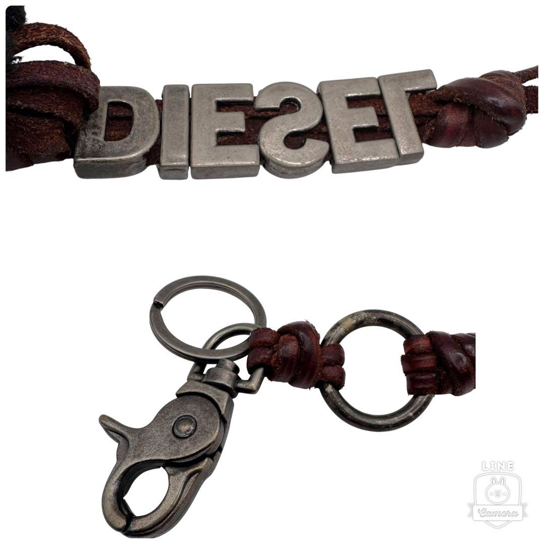 DIESEL ディーゼル キーリング キーホルダー スカル どくろ ロゴ