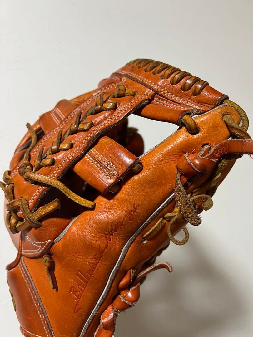和牛JB 内野手用　オレンジ色 硬式グローブ