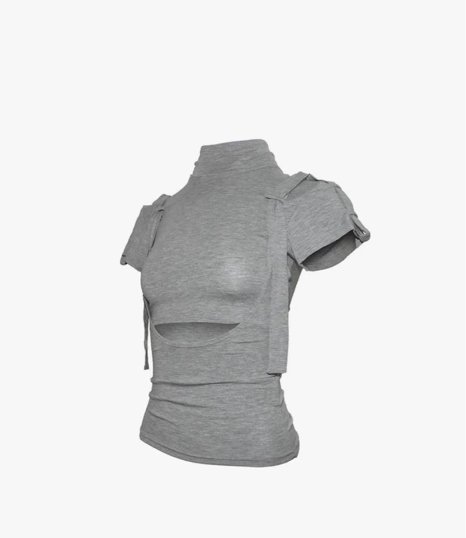 theredthread グレー トップス