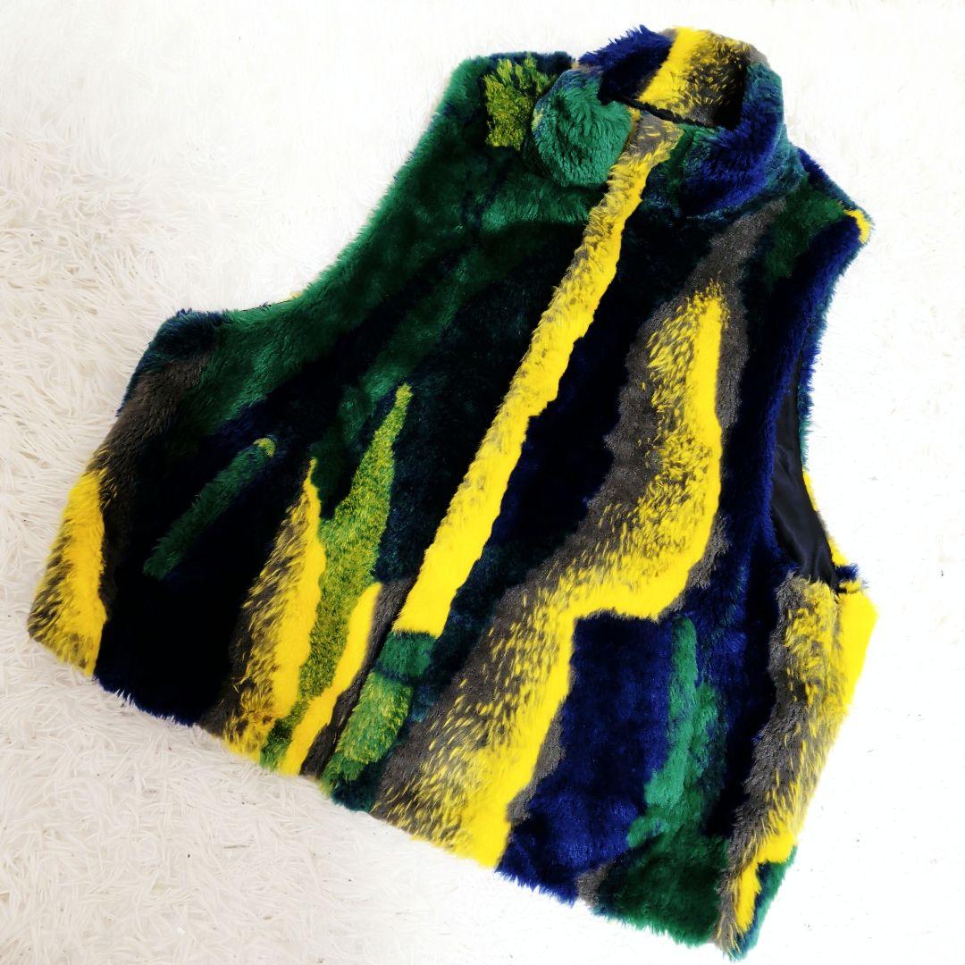 【完売品】【美品】BELPER 　べルパー　ジレ　ファーベスト