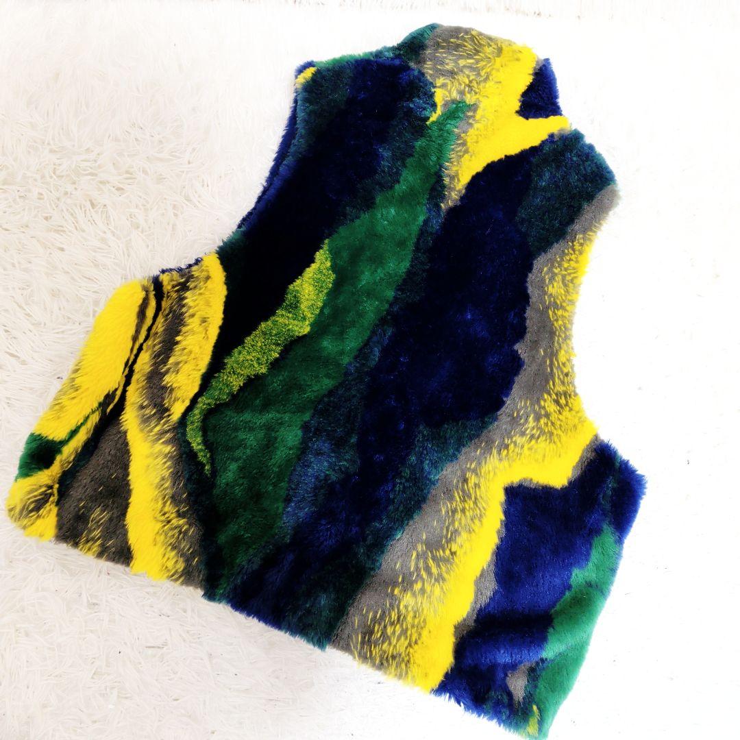 【完売品】【美品】BELPER 　べルパー　ジレ　ファーベスト