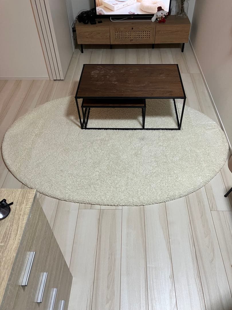 ✨ウール ラグ　エクリュ色　未使用　ジャスパー✨