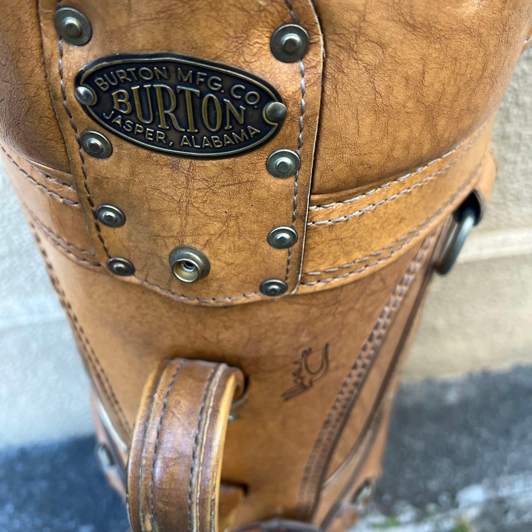 レア　burton バートン　キャディバッグ　レザー　ヴィンテージ　アメリカ製