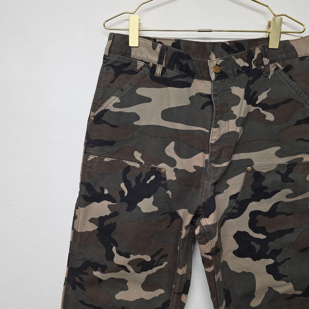 90s～00s カーハート　ダブルニー　超希少！ ウッドランドカモ　迷彩