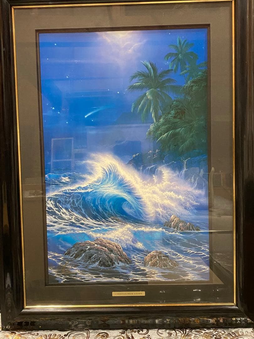 額入り♦️ラッセン絵画♦️シリアル 111♦️縁起の良いエンジェルナンバー♦️送料込