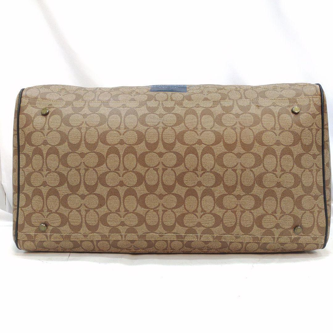 【美品】コーチ ボストンバッグ 2way ショルダー レザー×PVC ヘリテージ