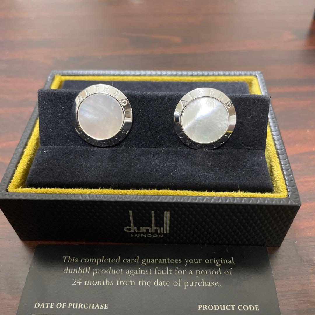 てんこdunhill ダンヒル マザーオブパール　ADカフリンクス
