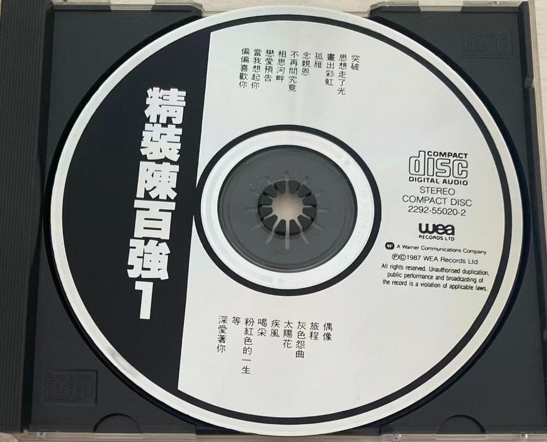 超貴重廃盤CDー陳百強/ダニーチャン/ 1987年ベストアルバム「精裝陳百強1」