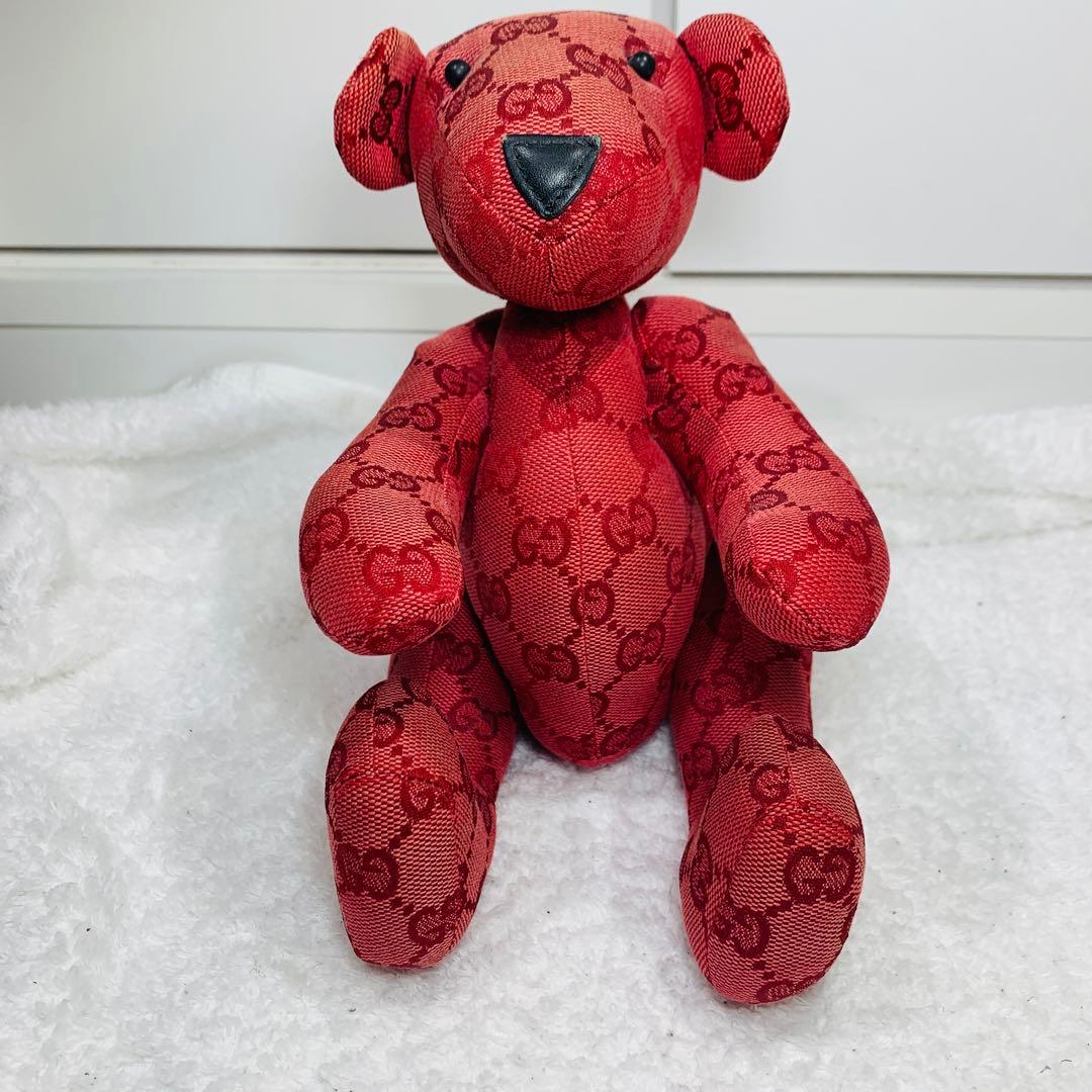 ⭐️グッチ　GUCCI　テディベア　GGブランドロゴ総柄　キャンバス