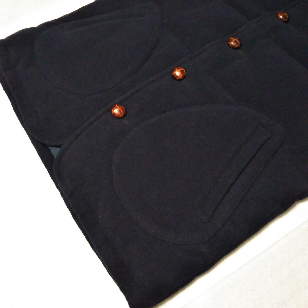 ダントンDANTON　BEAMS　ダウン　ベスト　ウール　別注　紺　42XL