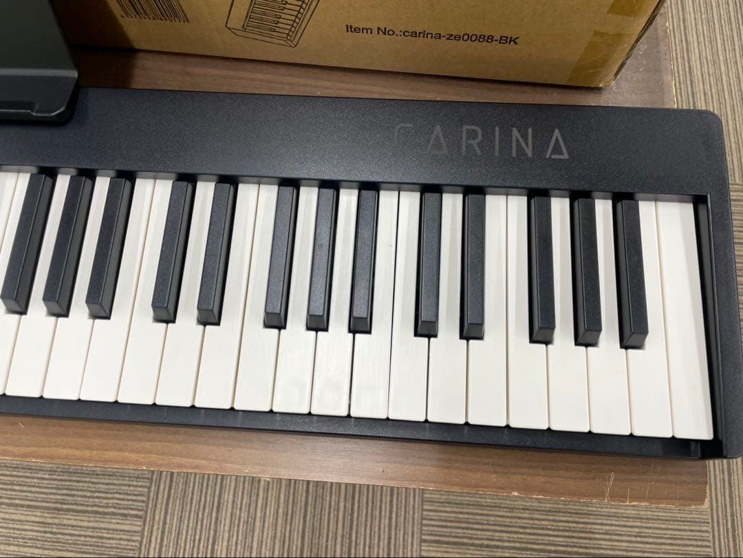 折りたたみ電子ピアノ　88鍵盤　充電タイプ　ブラック 鍵盤ライト機能あり