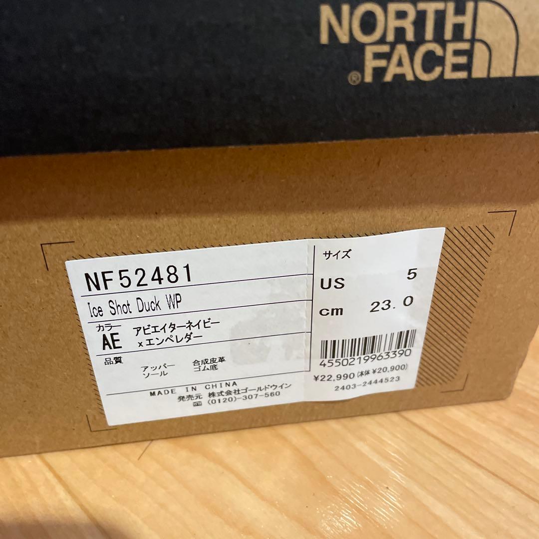 ノースフェイス アイスショット ダック レインシューズ ビブラム レディス 防寒