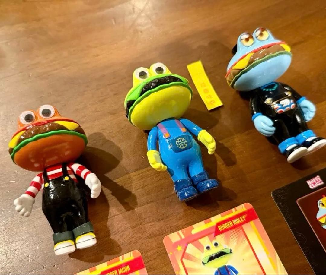 【最終値下げ】Happi CLass バーガー君 フィギュア 3体セット