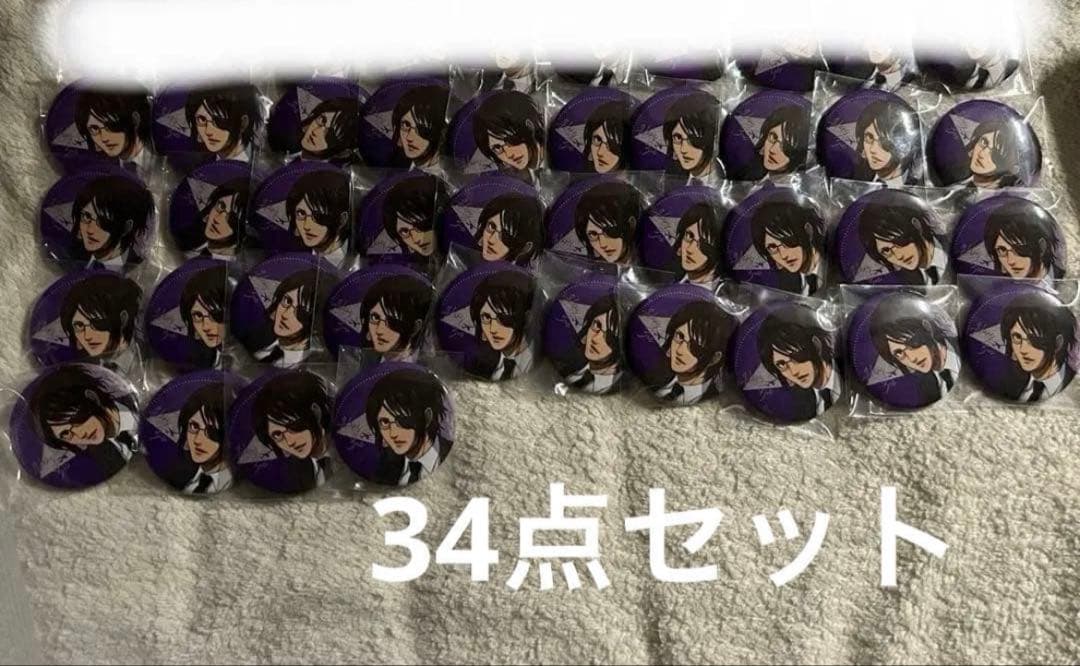 ハンジ　進撃の巨人　スターフライヤー　缶バッジ