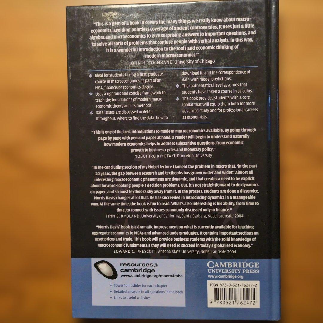 Macroeconomics Morris A.Davis 新品未読