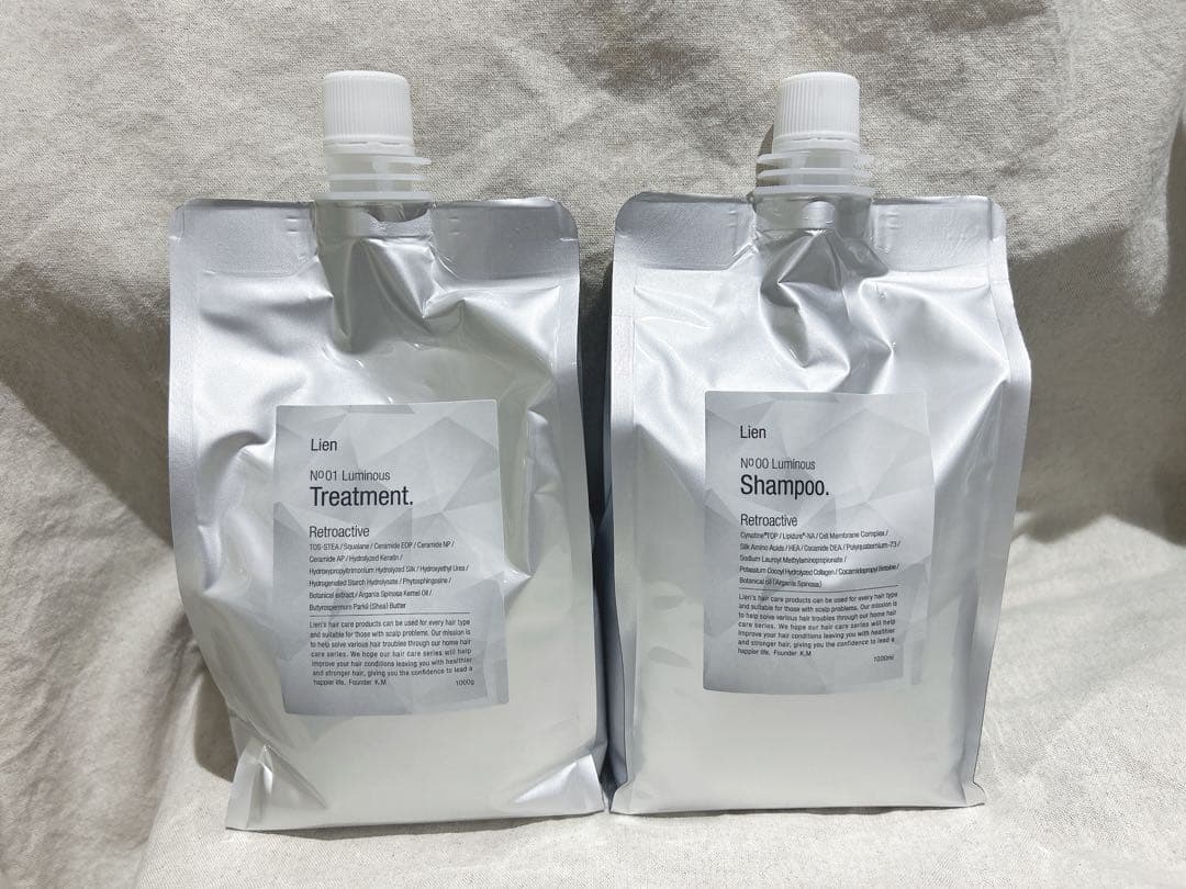 ルリアンルミナスシャンプー&トリートメント詰め替え(１０００ml)