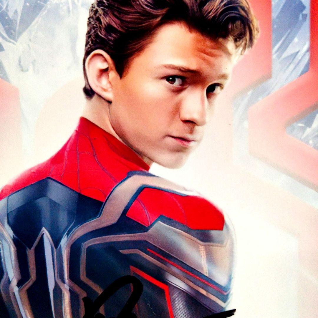 トム・ホランド直筆サイン入り2Lサイズ写真…スパイダーマン