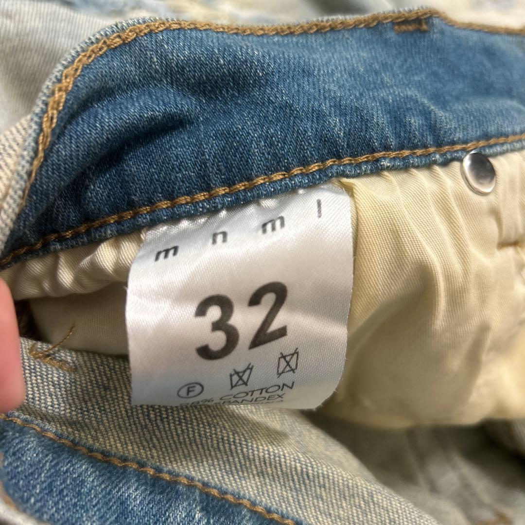 mnml ダメージ加工 スキニージーンズ