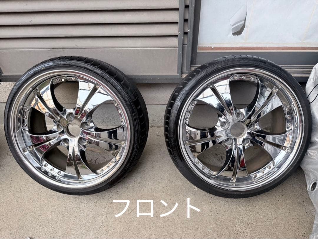 12月中のみ出品　18インチ　メッキホイール　4本セット　深リム