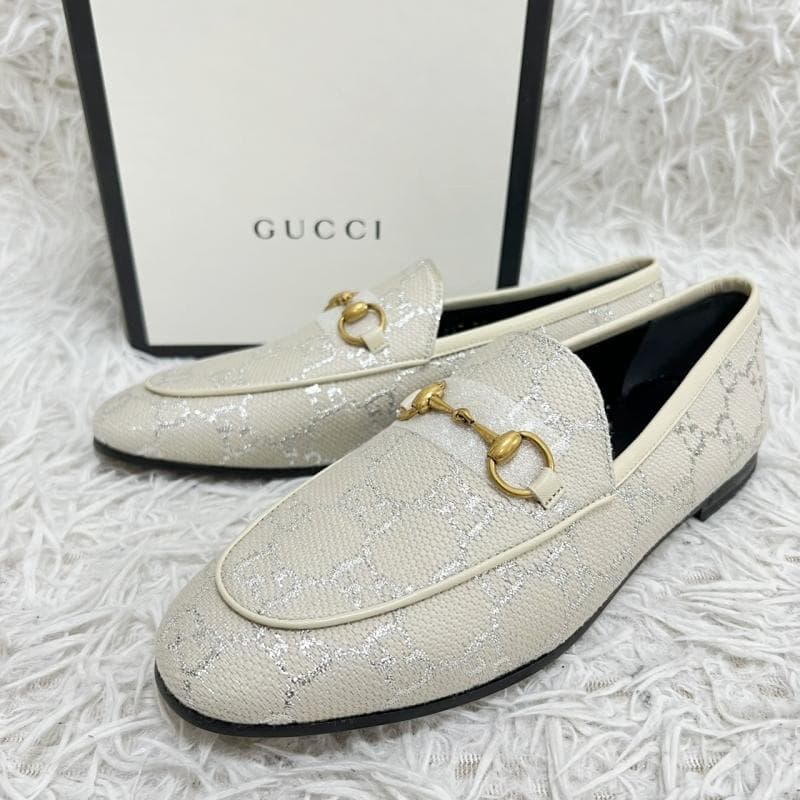 GUCCI ローファー 431467 ヨルダーン GG キャンバス