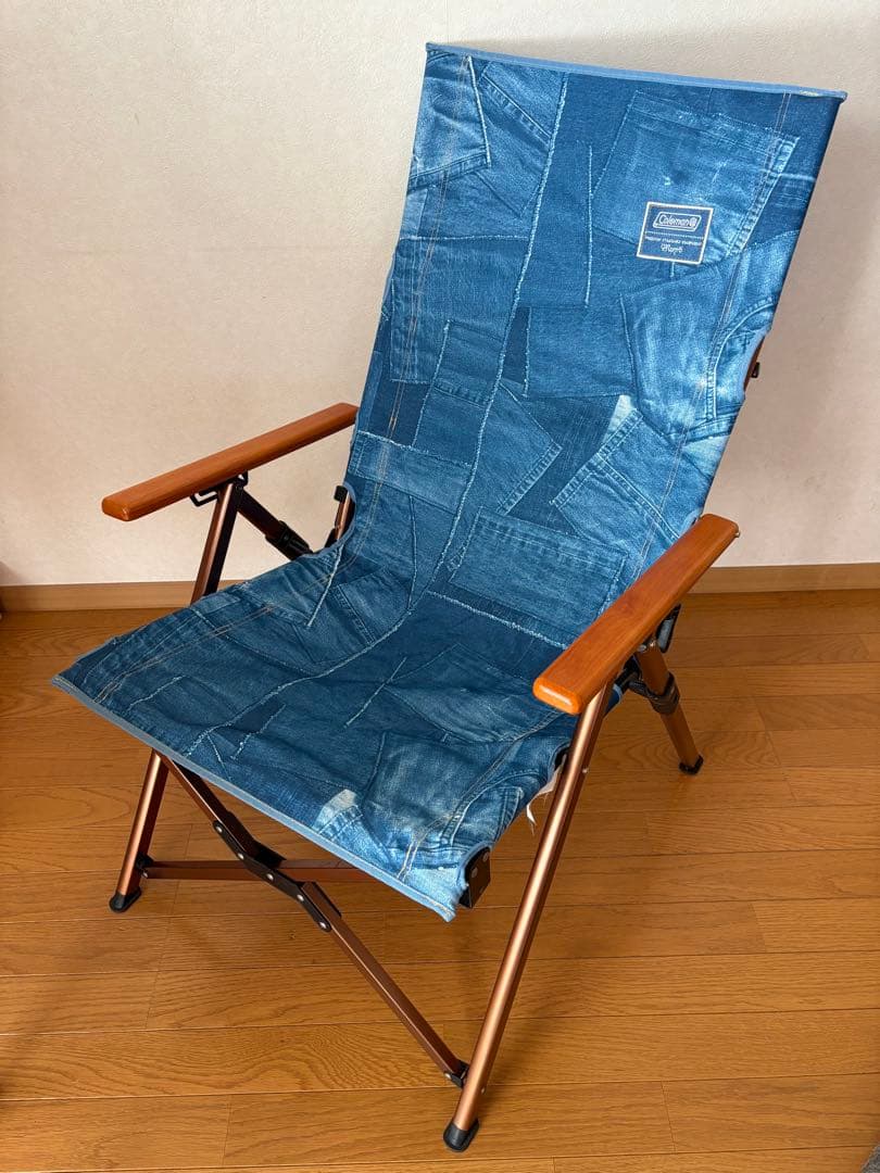 コールマン　モンロー　インディゴ　デニム調チェアー　希少！冬キャン！